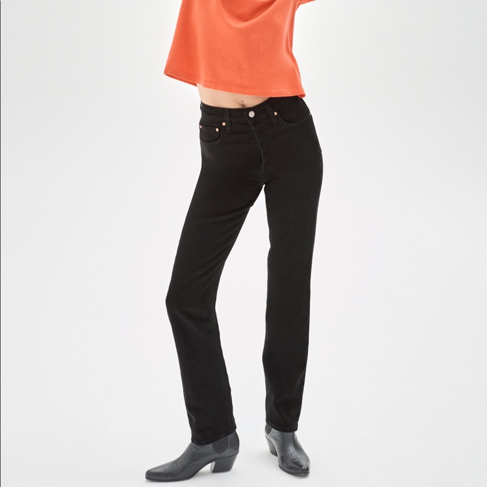 Aritzia Denim Forum The Arlo High Rise Straight